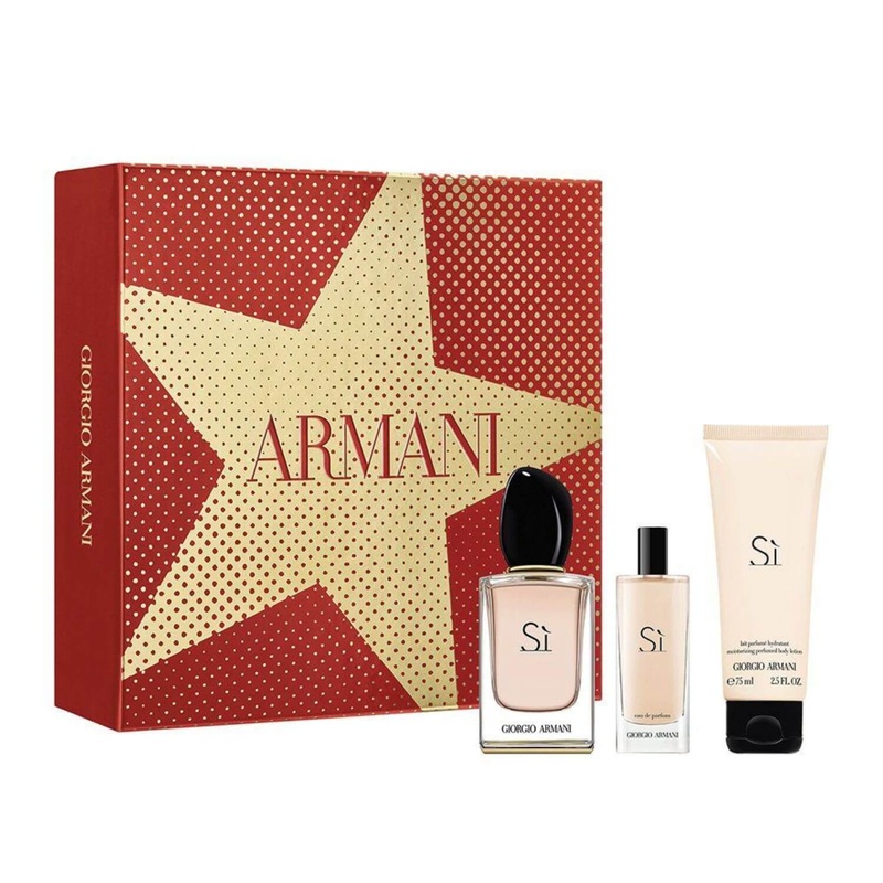 GIORGIO ARMANI – SI GIFT SET SIZES: 50 ML EAU DE PARFUM, 15 ML EAU DE PARFUM, 75 ML BODY LOTION WCGW1104068843