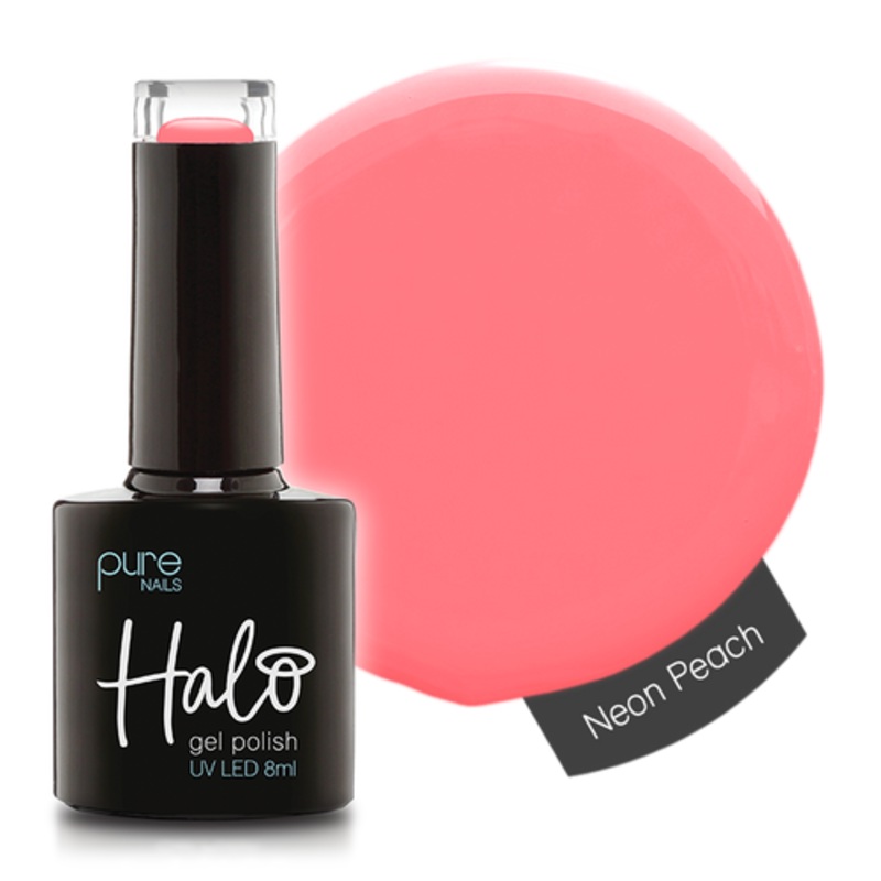 Halo Gel Polish 8ml Neon Peach