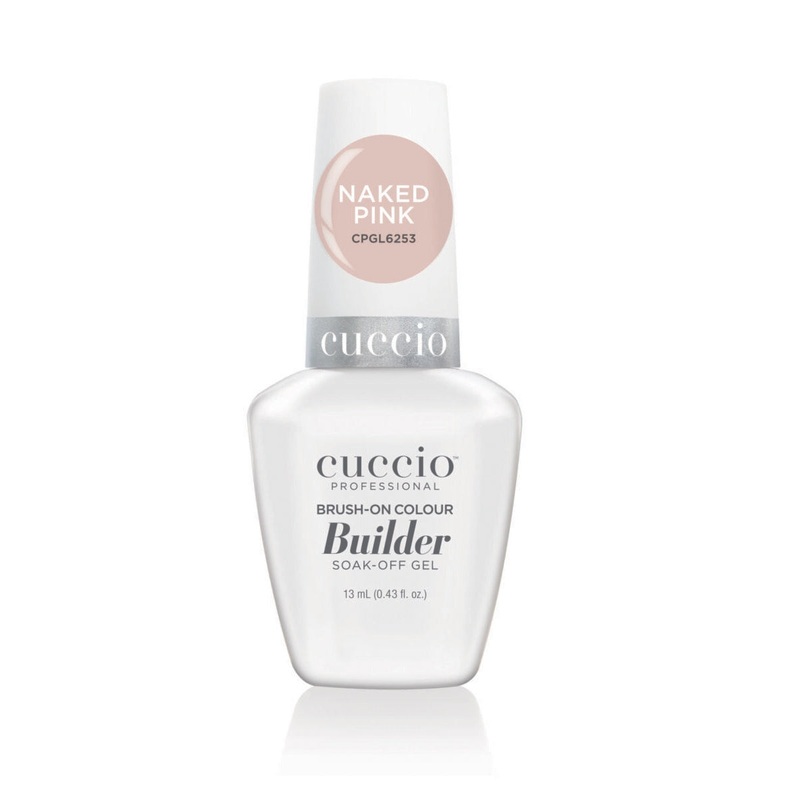 Brush on Colour Builder Gel with Calcium LED/UV 13ml  Naked Pink