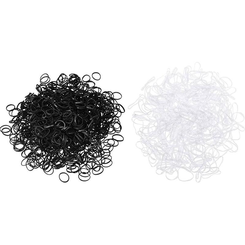 Elastic Bands 750pcs Clear / Black