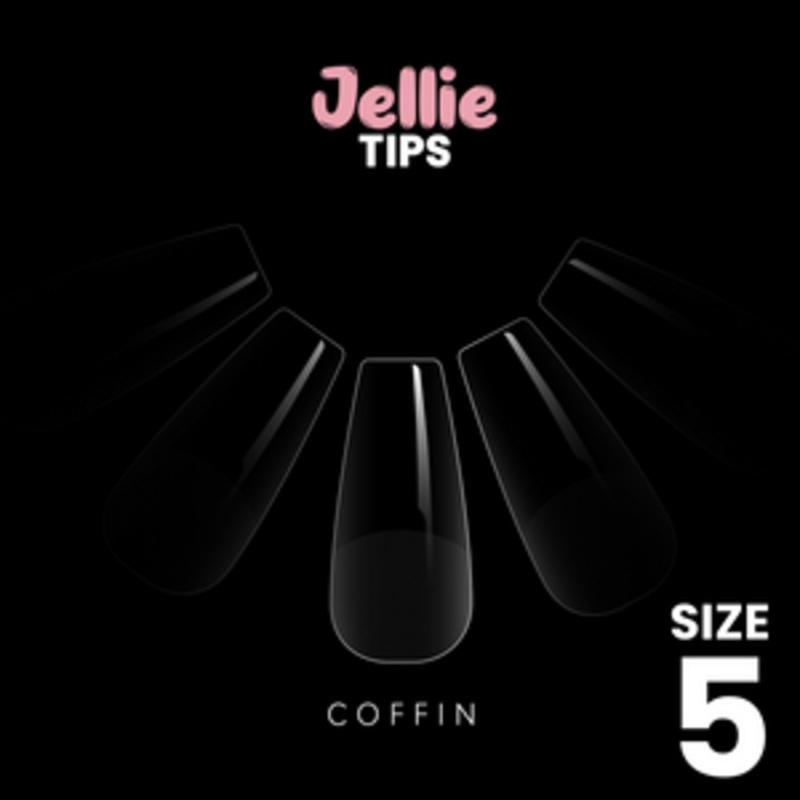 Halo Jellie Nail Tips Coffin, 50 One Size, All Size’s Available