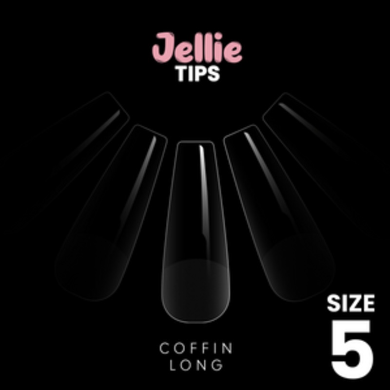 Halo Jellie Nail Tips Coffin Long, 50 One Size, All Size’s Available