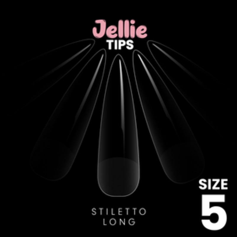 Halo Jellie Nail Tips Stiletto Long,50 One Size, All Size’s Available