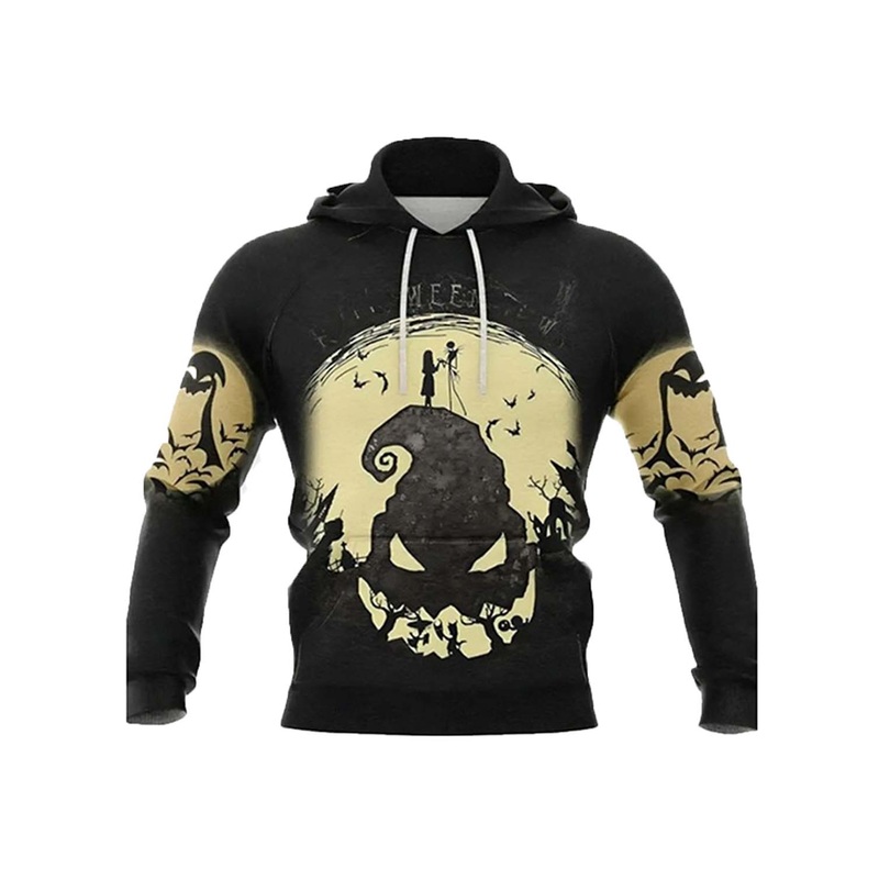 Elite Halloween Oogie Boogie Black Spooky Hoodie