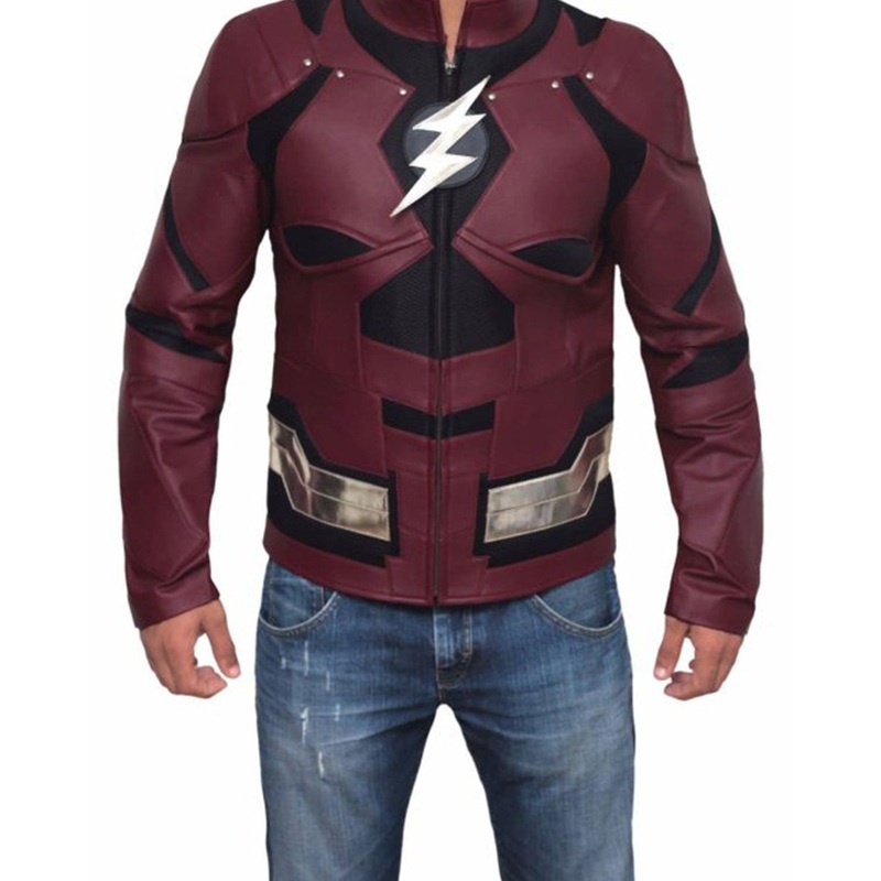 Elite Justice League The Flash Leather Jacket