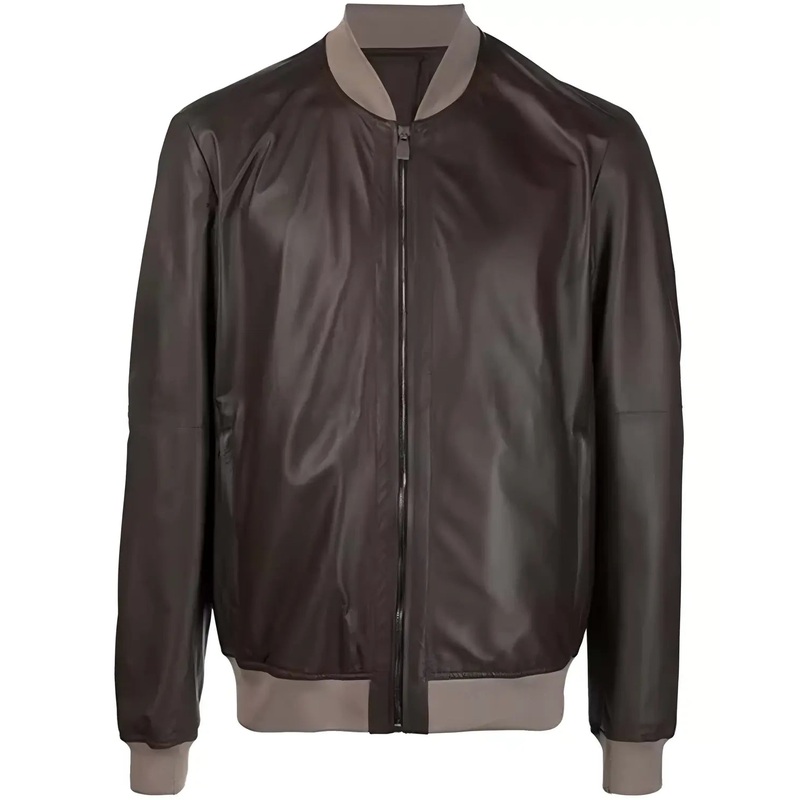 Elite Mens Chocolate Brown Varsity Jacket