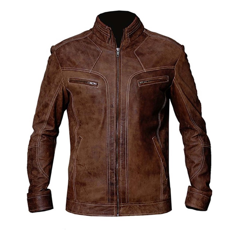 Elite Top Quality Long Sleeves Italian Motorcycle Brown Biker Men Leather Jackets
