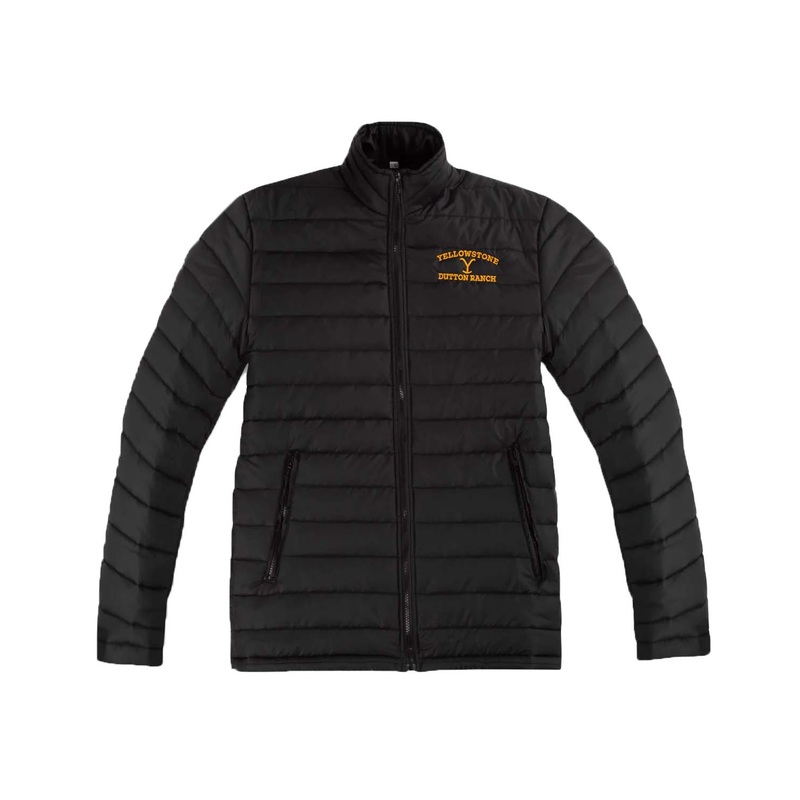 Elite Yellowstone Dutton Ranch Logo Puffer Jacket