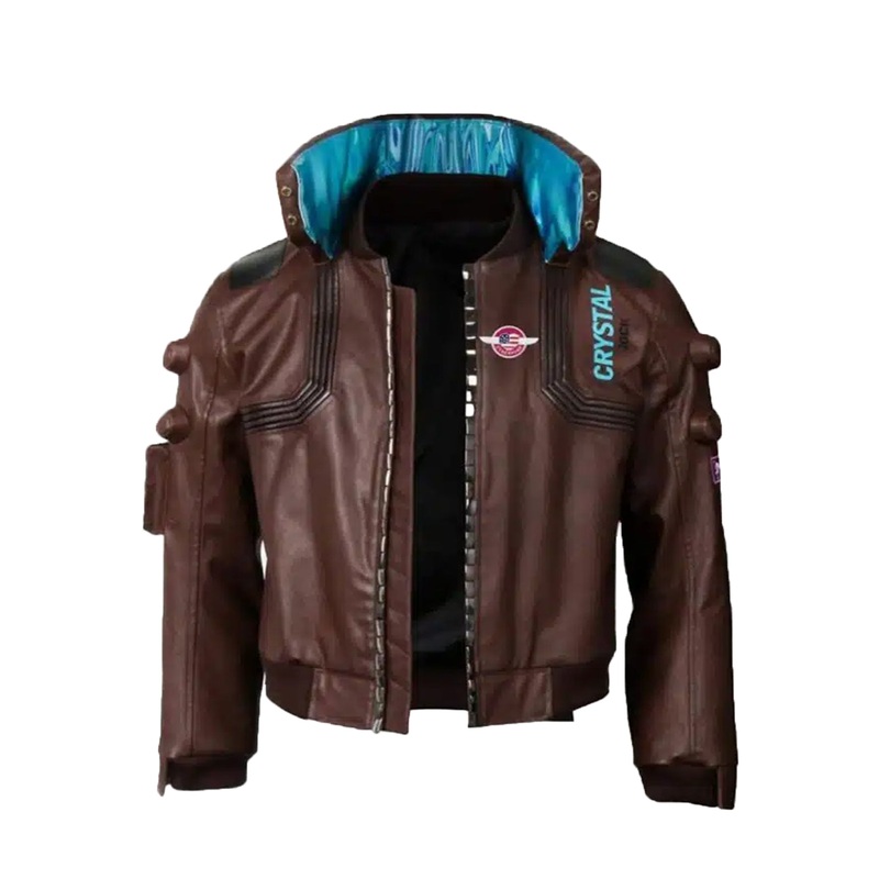 Elite Cyberpunk 2077 Samurai Brown Leather Jacket