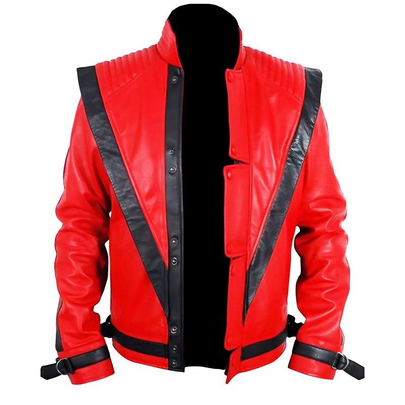 Elite Michael Jackson Thriller Red Leather Jacket