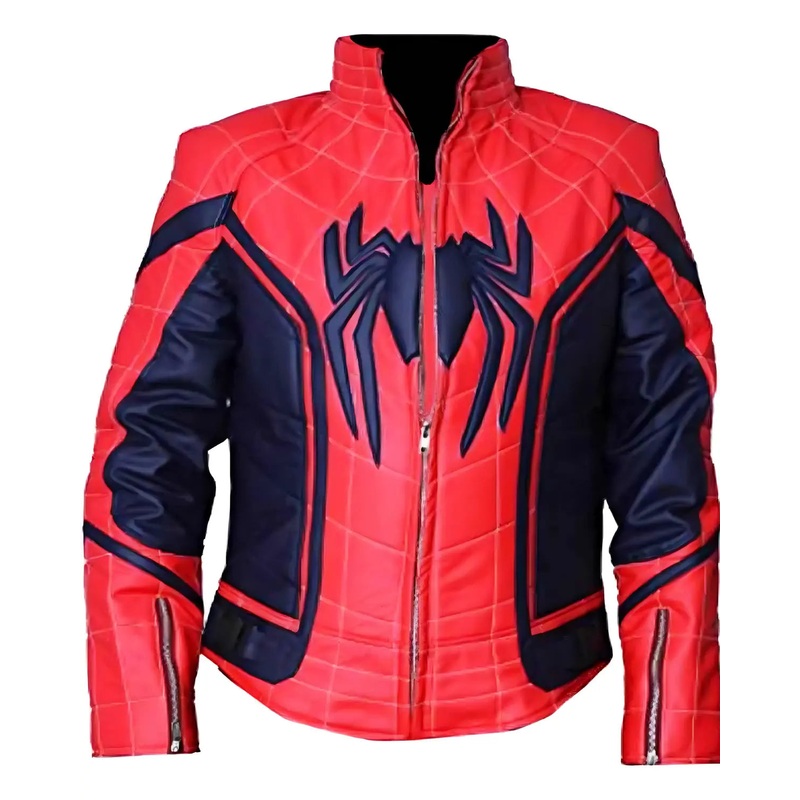 Elite Spiderman Tom Holland Real Men’s Leather Jacket