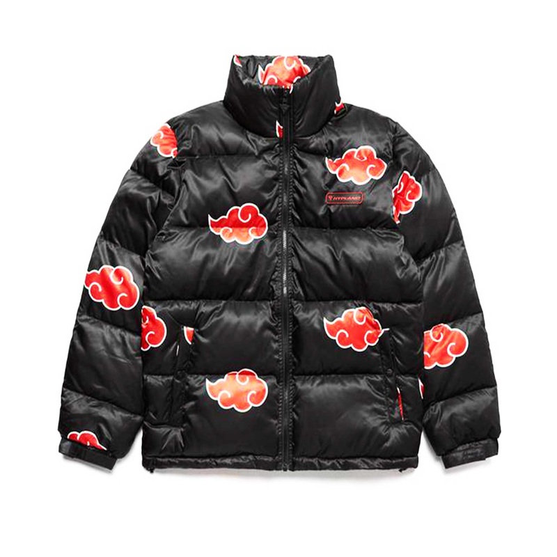 Elite Naruto Akatsuki Black Puffer Jacket