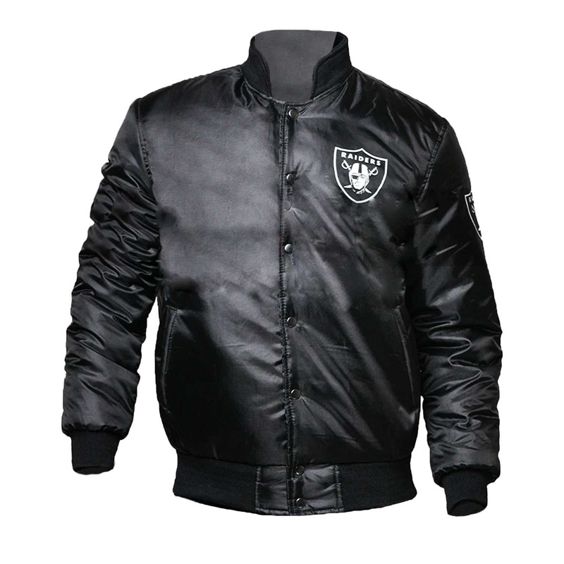 Elite Mens Las Vegas Raiders Satin Jacket