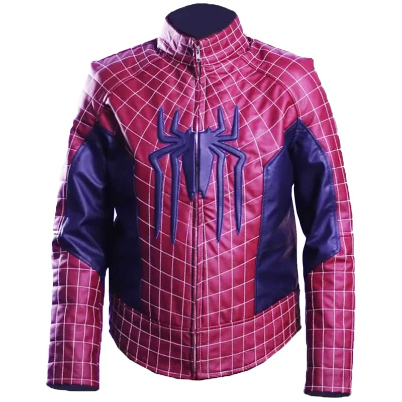 Elite Spiderman No Way Home Red Leather Jacket