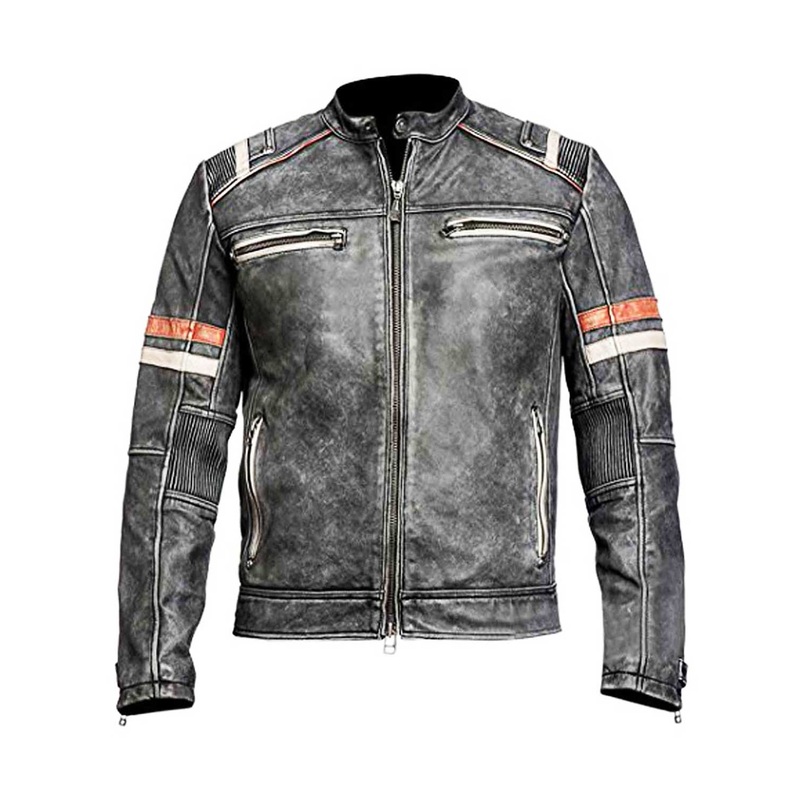 Elite Eurovision Will Ferrell Cafe Racer Leather Jacket