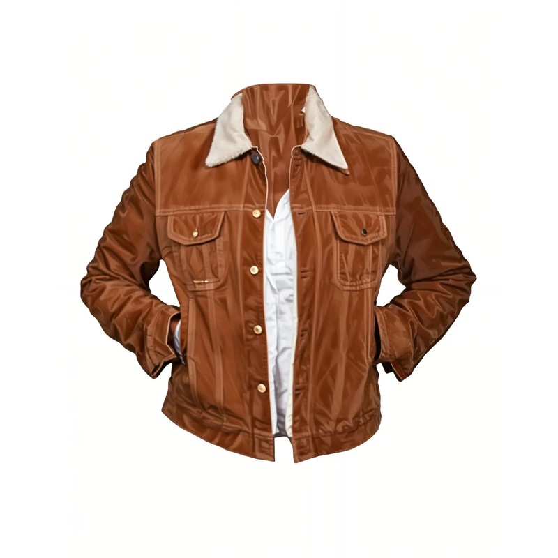 Elite Fakes Emilija Baranac Shearling Brown Suede Jacket