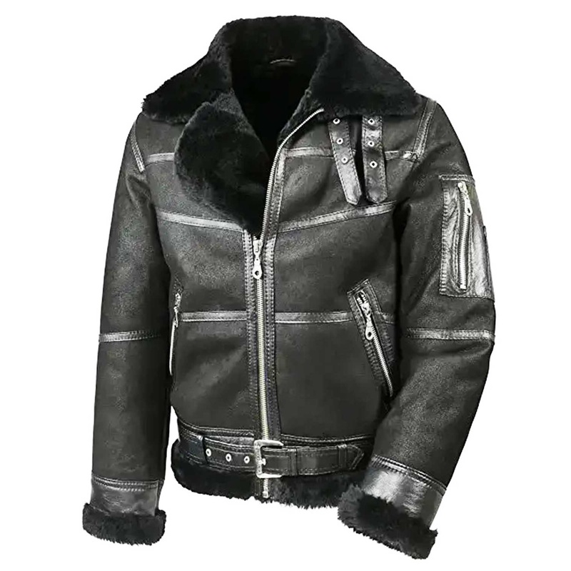 Elite Mens Aviator B16 Sheepskin Shearling Jacket