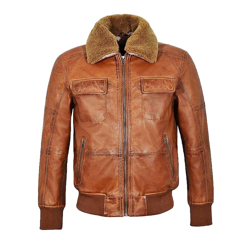 Elite Mens Aviator Shearling Bomber jacket