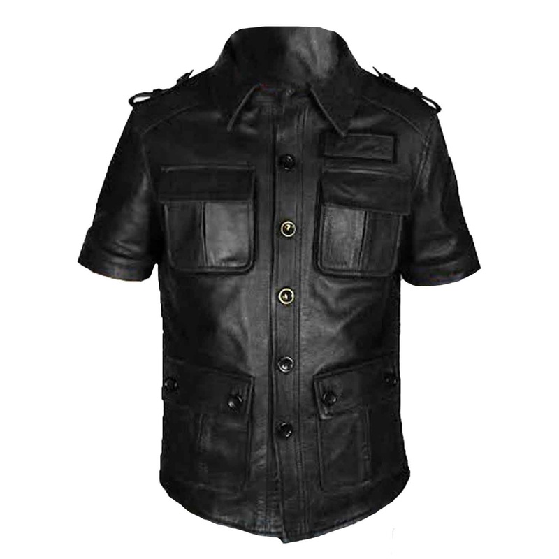 Elite Gladiolus Amicitia Final Fantasy 15 Black Leather Jacket