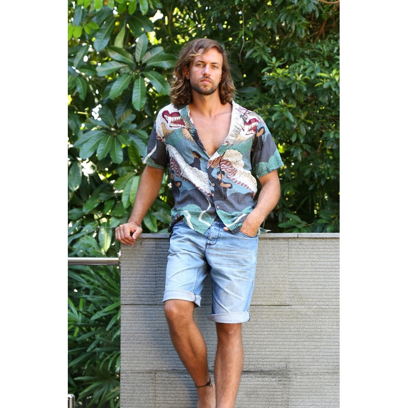 Festival Hawaiian Shirt Green