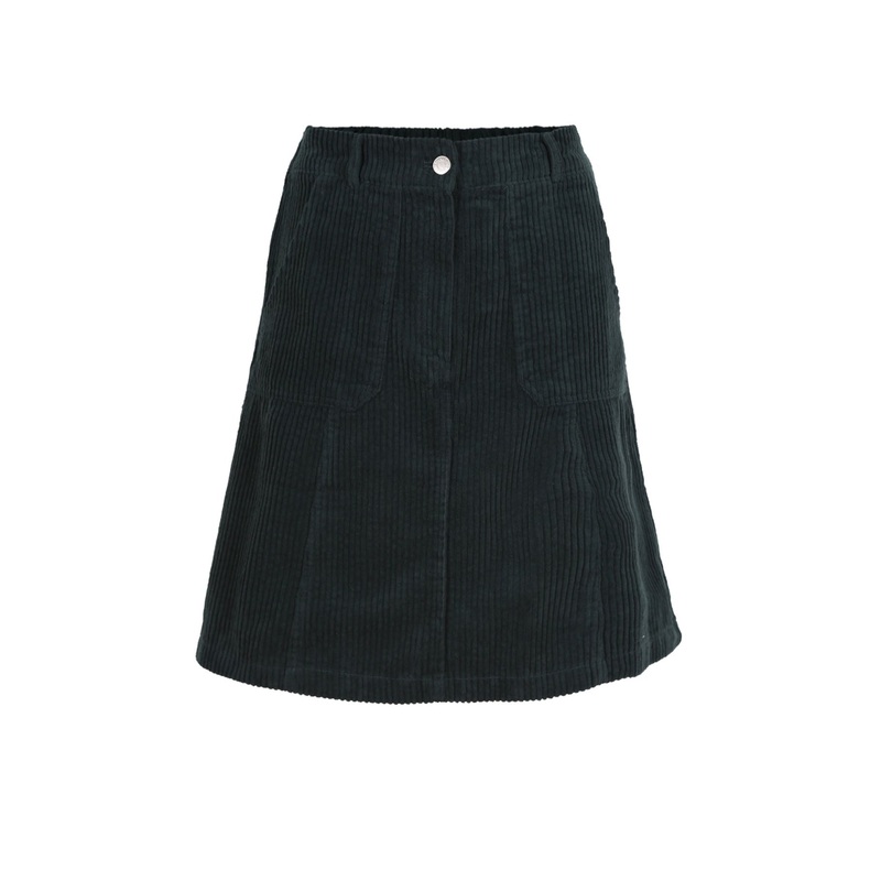 Jackson Cord Mini Skirt Bottle Green