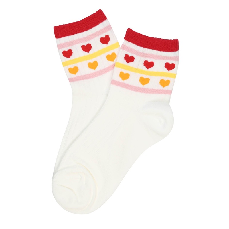 Love Shack Cotton Socks White