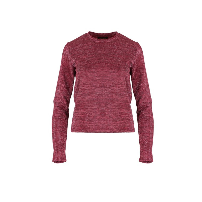 Lucy Lurex Top Pink in Metallic Polyester