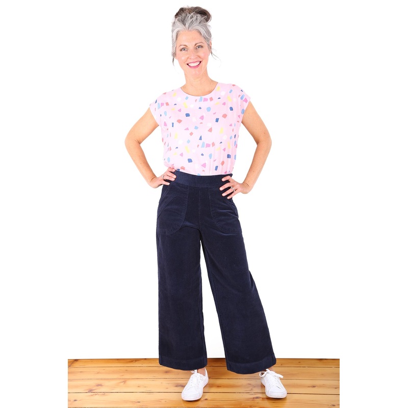 Peggy Cord Pants Navy