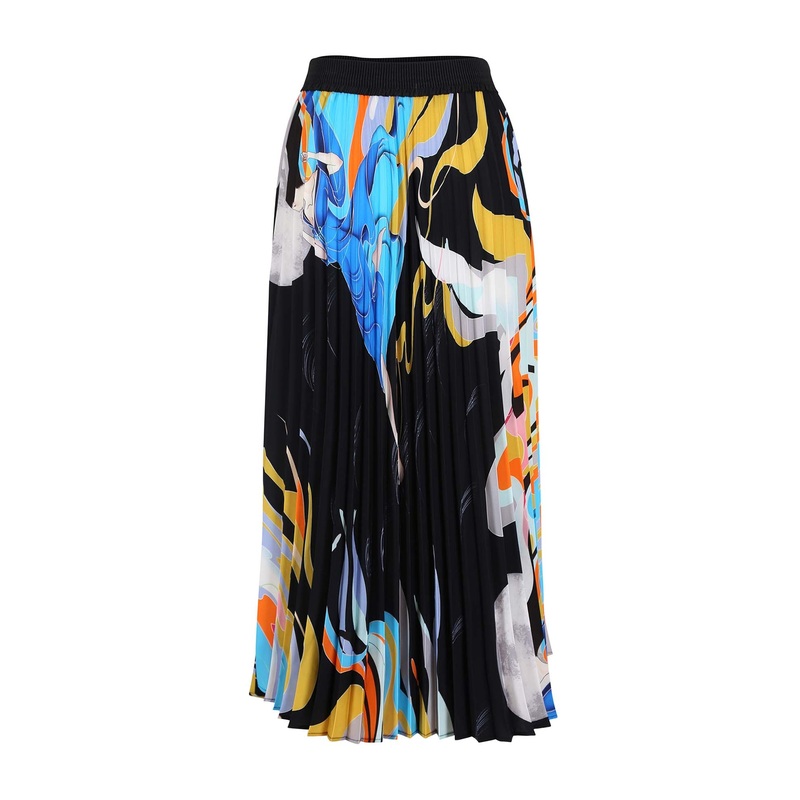 Faith Pleated Skirt Navy