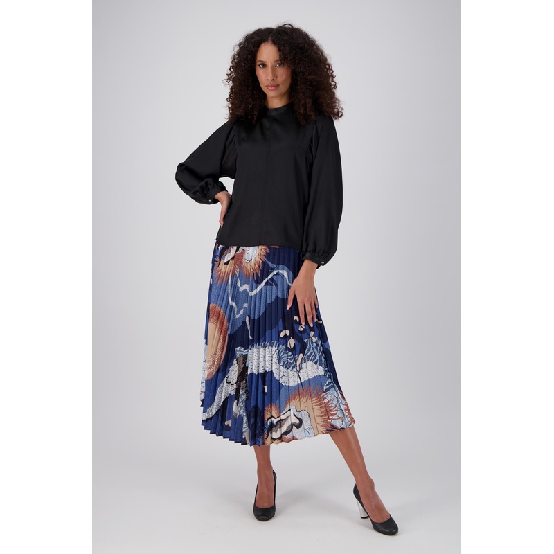 Festival Pleated Skirt Blue