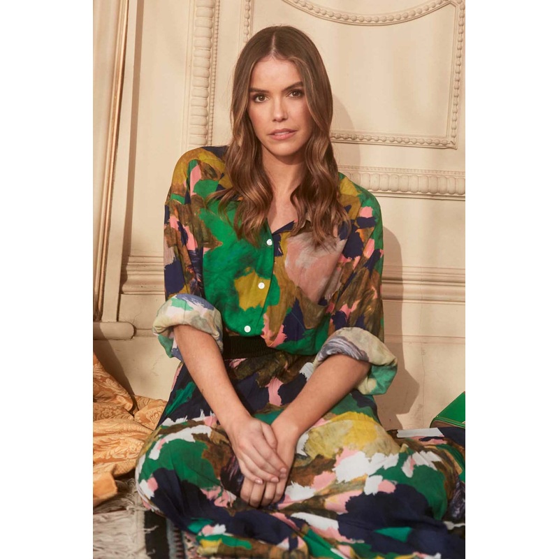 Fiorella LAX Shirt Forest in Viscose