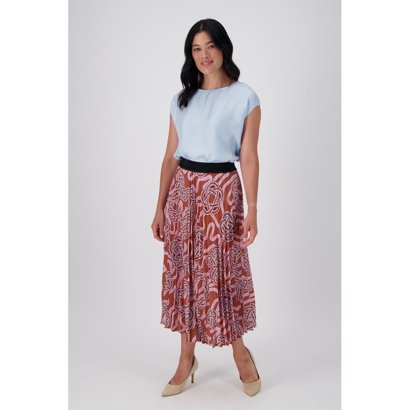 Loveknots Pleated Skirt Caramel