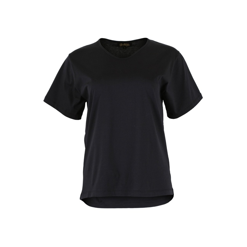 Merci Beaucoup T-Shirt Black in Cotton Jersey