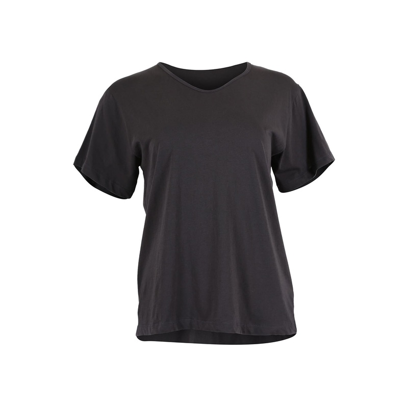 Merci Beaucoup T-Shirt Charcoal in Cotton Jersey
