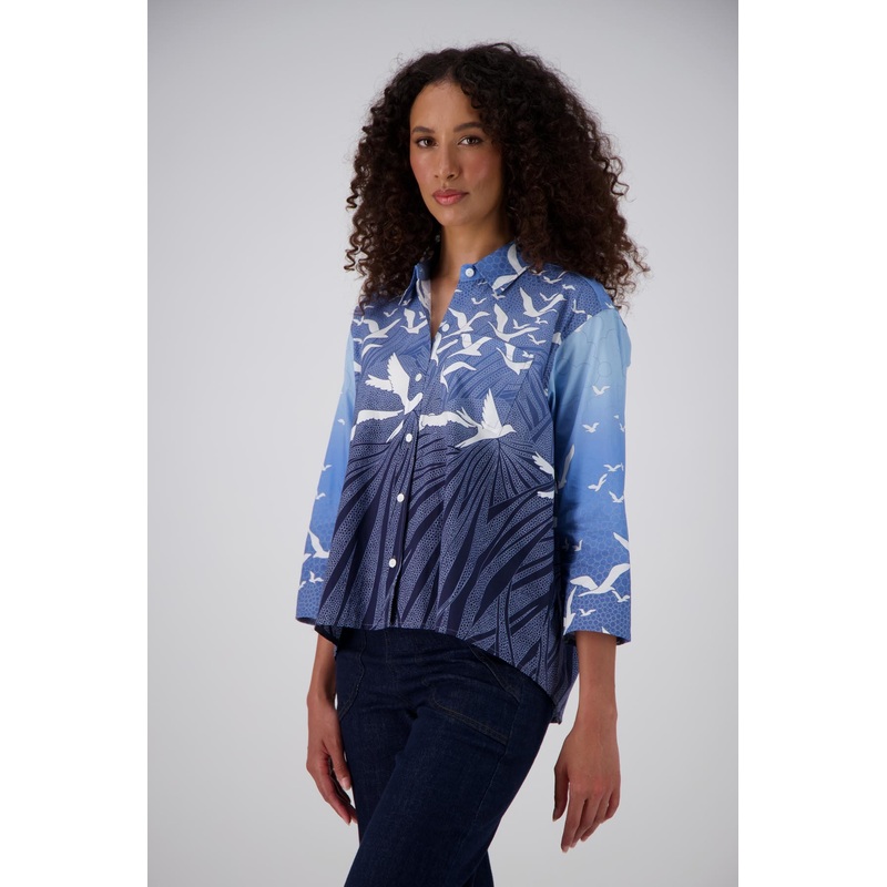 Homebound Shirt Blue in Cotton
