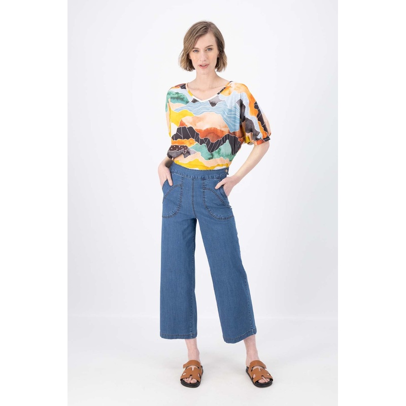 Peggy Ligera Pants Light Wash in Summer Denim