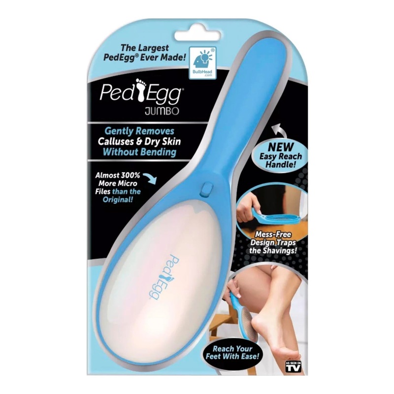 Ped Egg Gently Removes Calluses & Dry Skin Foot File Jumbo