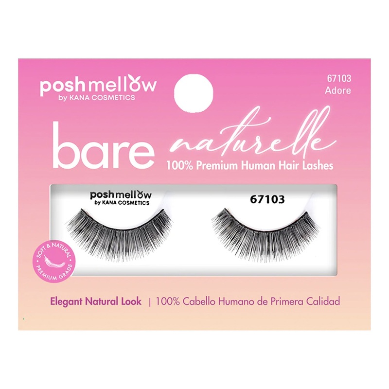Posh Mellow Bare Naturelle 100% Human Hair Eyelashes