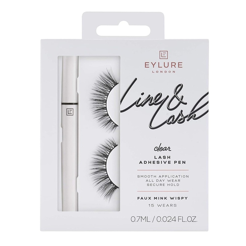 Eylure London Line & Lash Clear Lash Adhesive Pen Faux Mink Wispy 0.024oz/ 0.7ml