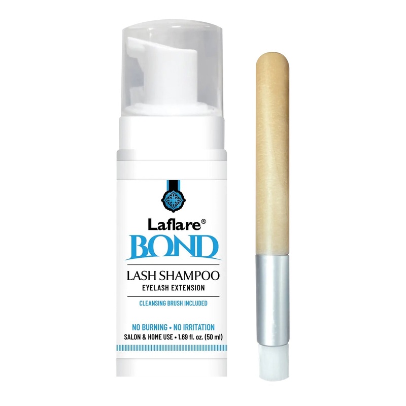 Laflare Eyelash Extension Lash Shampoo With Cleansing Brush 1.69oz/ 50ml
