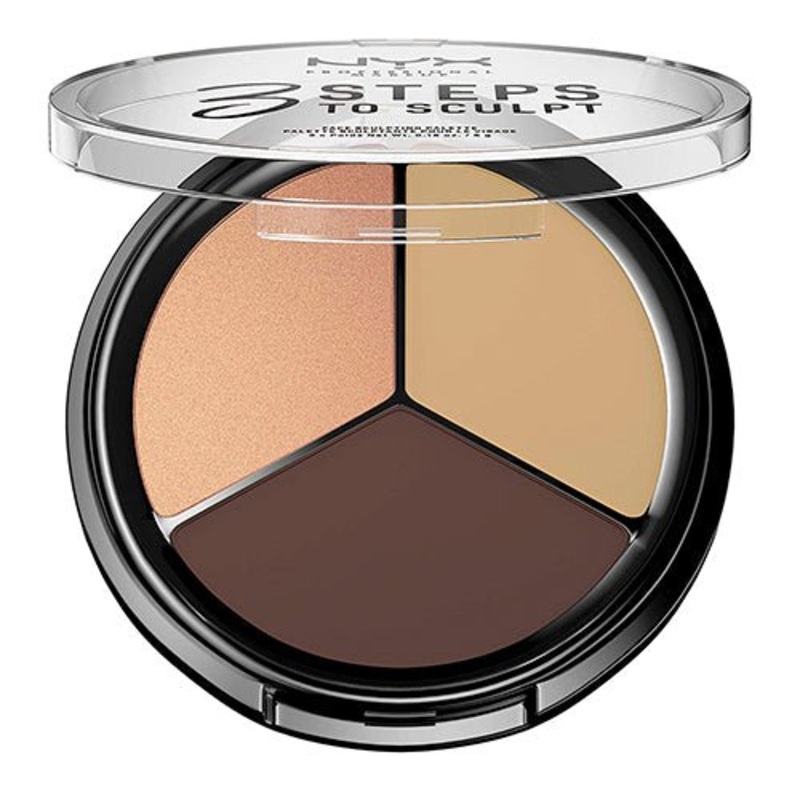 NYX 3 Steps To Sculpt Face Sculpting Contour Palette