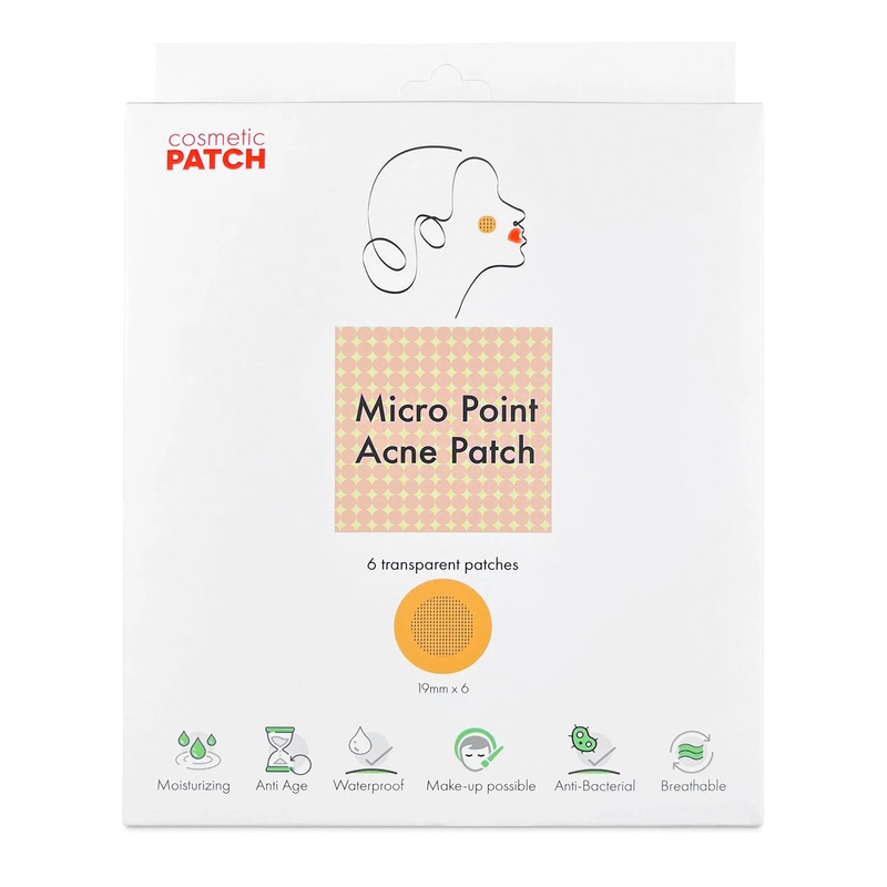 Cosmetic Patch Micro Point Acne Patch Transparent 6pcs