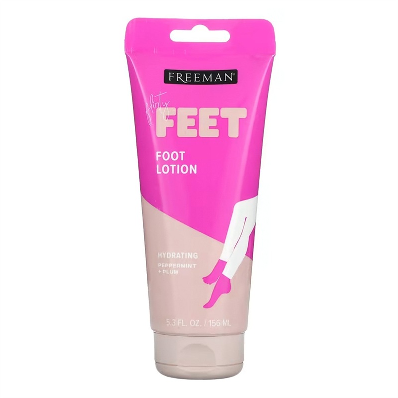Freeman Bare Foot Hydrating Foot Lotion Peppermint & Plum 5.3oz/ 156ml