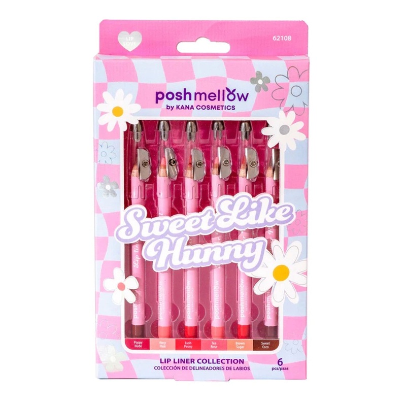 Posh Mellow Sweet Like Hunny Lip Liner 6pcs