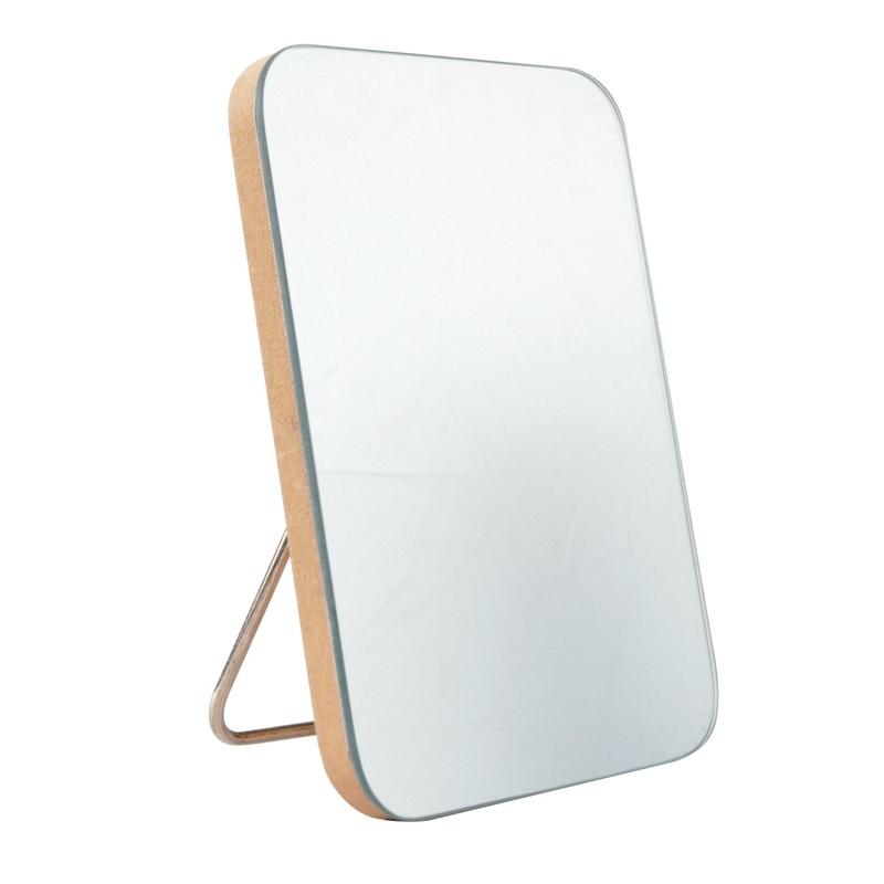 Rectangler Wooden Table Mirror