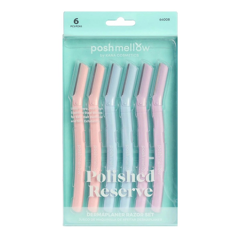 Posh Mellow Polished Reserve Dermaplaner Razor Set 6pcs