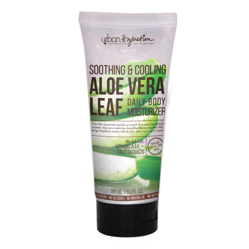 Urban Hydration Soothing & Cooling Aloe Vera Leaf Daily Body Moisturizer 6oz/ 180ml