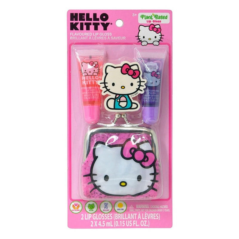 Hello Kitty Flavoured Lip Gloss & Coin Purse Set