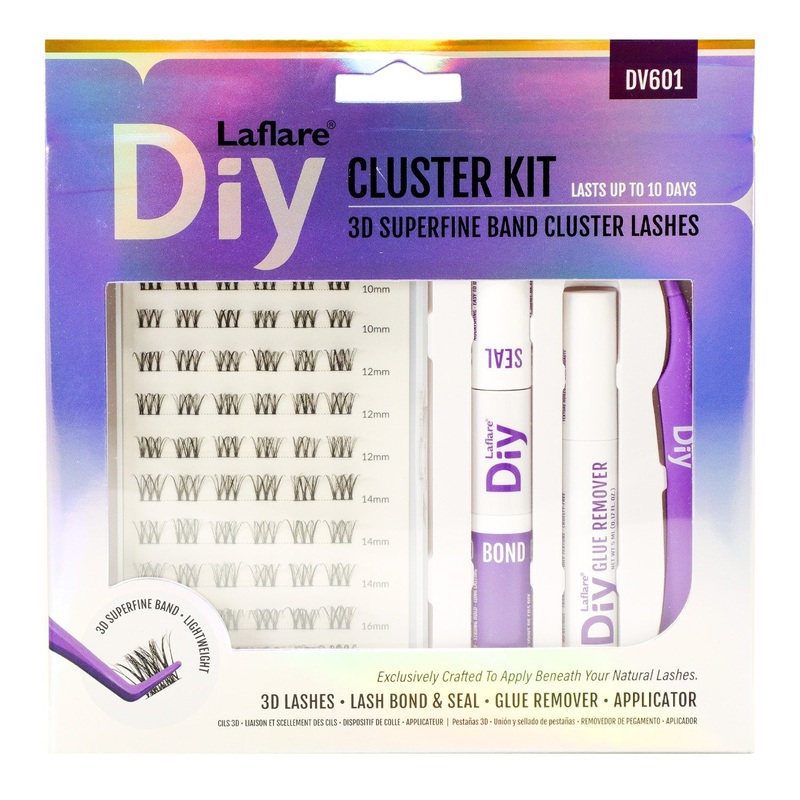 Laflare 3D Superfine Band Cluster Lashes Cluster Kit
