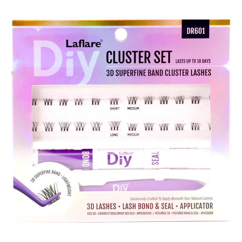 Laflare 3D Superfine Band Cluster Lashes Cluster Set